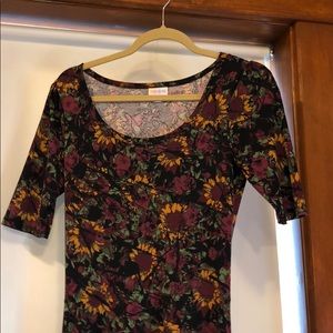 LuLaRoe maxi sunflower dress